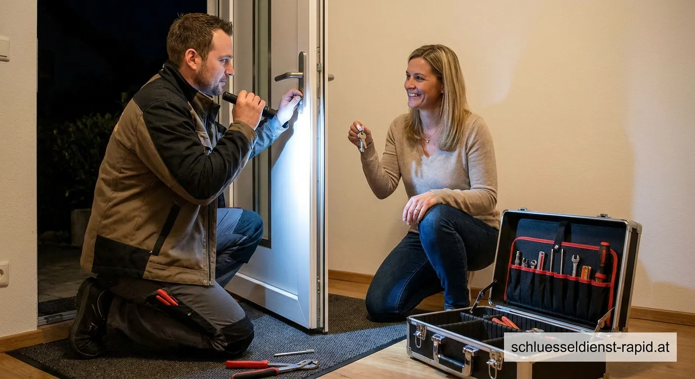 Aufsperrdienst 12 bei der professionellen Türöffnung