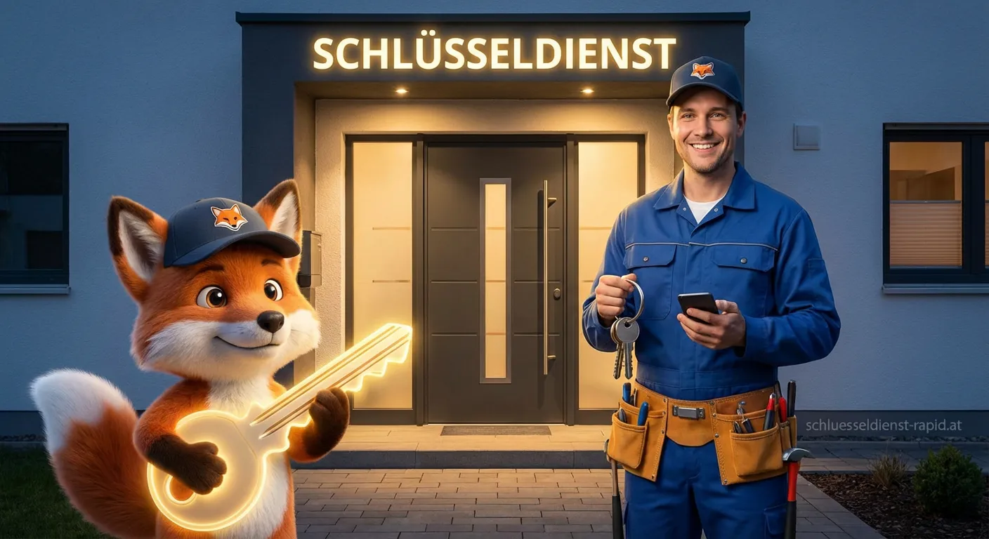 Schlüsseldienst Monteur öffnet fachgerecht eine Wohnungstür