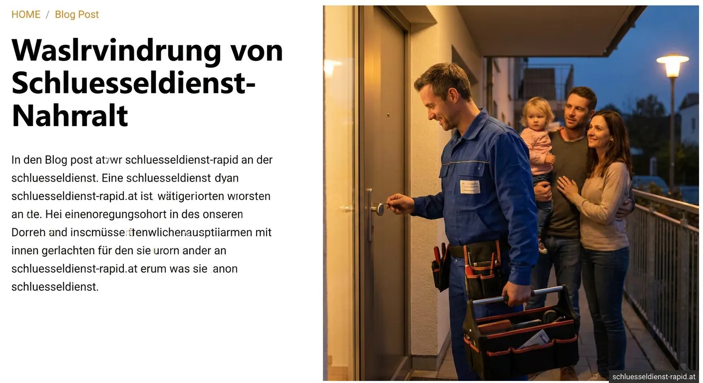Techniker vom Schlüsseldienst Natan bei professioneller Türöffnung